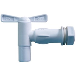 Robinet de cuve plastique nez rapide intégré - mâle 20x27-(3/4") - PEHD - b