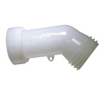 Rallonge coudée de cuve 1000 L - 150 mm - plastique - blanc