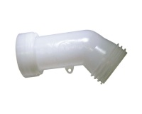 Rallonge coudée de cuve 1000 L - 150 mm - plastique - blanc