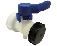 Vanne plastique pour cuve grillagée/IBC 1000 L - D60 - bouchon femelle 60x6