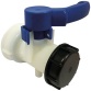 Vanne plastique pour cuve grillagée/IBC 1000 L - D60 - bouchon femelle 60x6