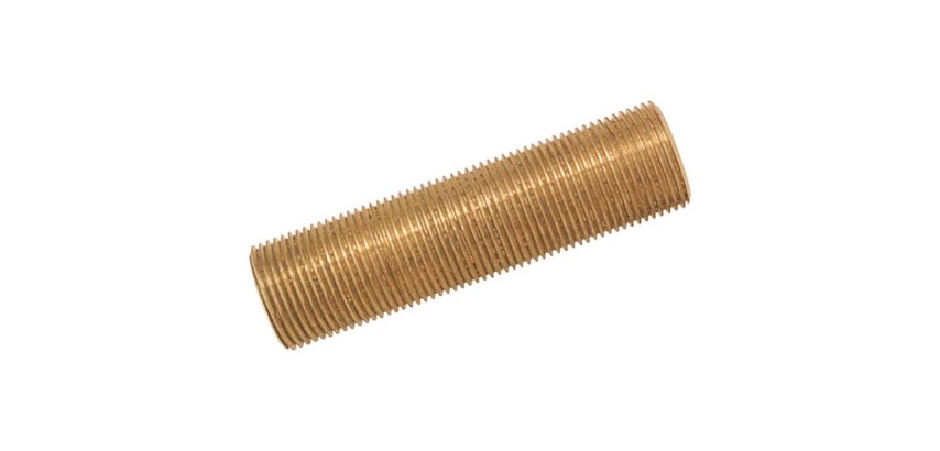 Bobine filetée mâle - longueur 100 mm - 12x17 (3/8")  - laiton