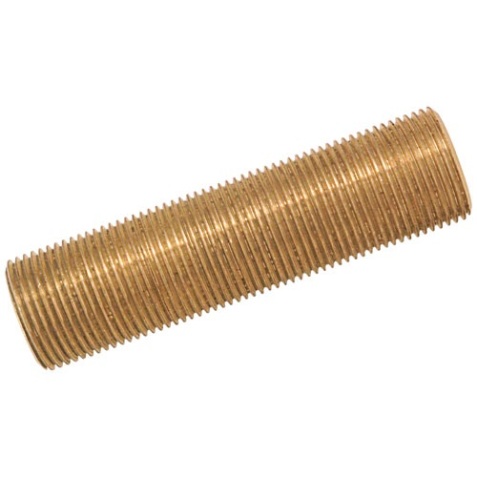Bobine filetée mâle - longueur 100 mm - 15x21 (1/2")  - laiton