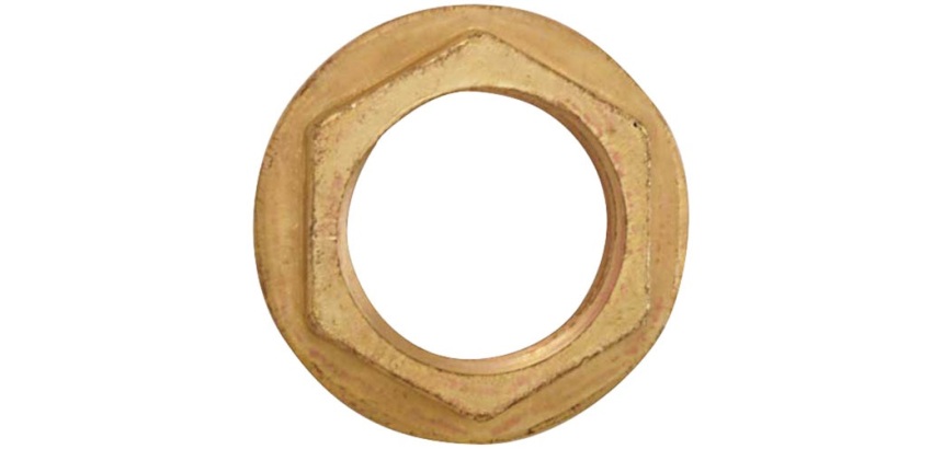 Contre-écrou à plateau - 12x17 (3/8") - laiton