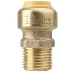 Union mâle - Toutub - 12x17 (3/8") - D12 - laiton