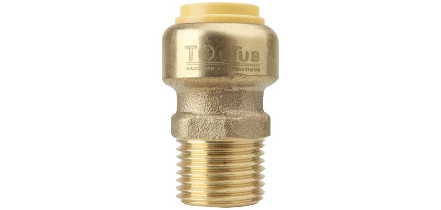 Union mâle - Toutub - 12x17 (3/8")  - D14 - laiton
