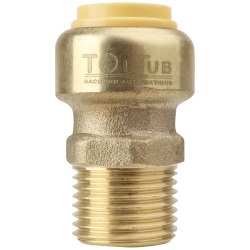 Union mâle - Toutub - 15x21 (1/2")  - D14 - laiton