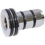 Insert - Toutub - pour tube MULTICOUCHE - D16 - laiton chromé - lot de 2
