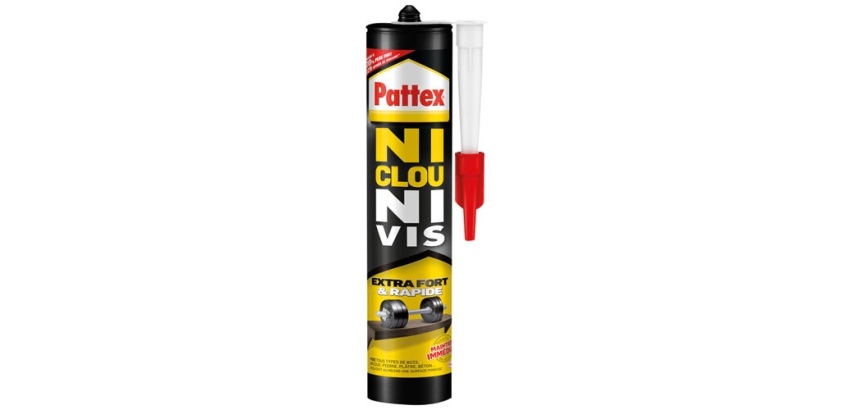 Colle fixation ni clou ni vis - extra fort- prise rapide - spécial bois - 3