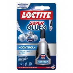 LOCTITE Colles Cyanoacrylates SUPERGLUE-3 Liquide Control 3g Blister