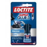 LOCTITE Colles Cyanoacrylates SUPERGLUE-3 Pinceau Bouteille 5g Blister