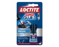 LOCTITE Colles Cyanoacrylates SUPERGLUE-3 Pinceau Bouteille 5g Blister