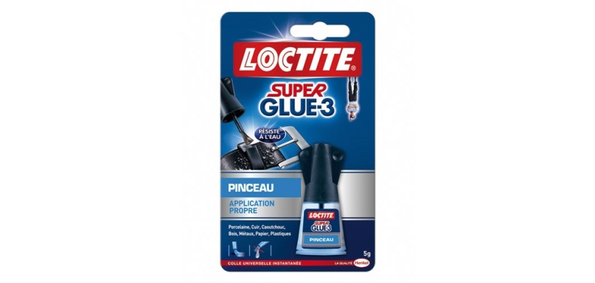 LOCTITE Colles Cyanoacrylates SUPERGLUE-3 Pinceau Bouteille 5g Blister