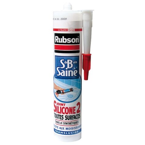 Mastic sanitaire - transparent - cartouche - 280 mL