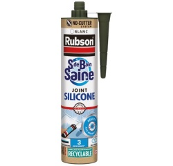 Mastic silicone 280 ml Blanc- Salle de Bain Saine