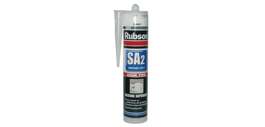 Mastic silicone - sanitaire - 2 en 1 - 280 mL - blanc