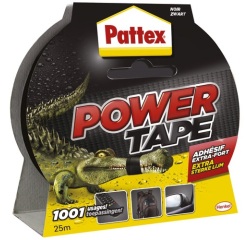 Adhésif Réparation Power Tape Noir Etui 25m - 50mm