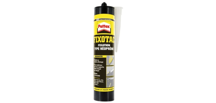 Colle fixation - Fixotac - cartouche - 390 g