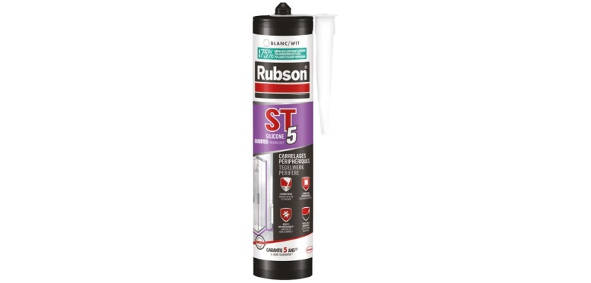 Mastic silicone ST5 - multi-usages - 300 mL - blanc