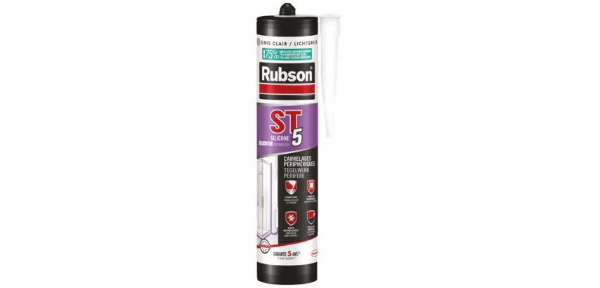 Mastic silicone ST5 - multi-usages - 300 mL - gris