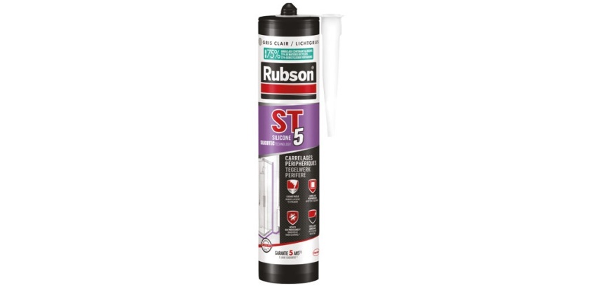 Mastic silicone ST5 - multi-usages - 300 mL - gris