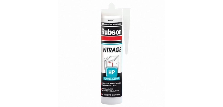 Mastic vitrage cartouche - transparent - 300 mL