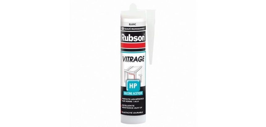 Mastic vitrage cartouche - transparent - 300 mL