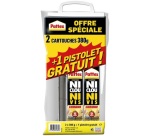 Colle fixation ni clou ni vis - avec pistolet - 310 mL - Lot de 2
