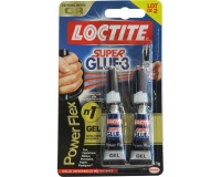 LOCTITE Colles Cyanoacrylates SUPERGLUE-3 Power Gel Tube 3g Lot de 2 Bliste