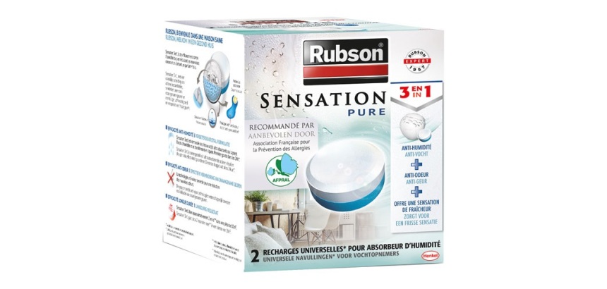 Recharge neutre - absorbeur d'humidité - Sensation pure - 3 en 1 - lot de 2