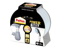 PATTEX Adhésif Réparation Power Tape Blanc Etui 25m - 50mm