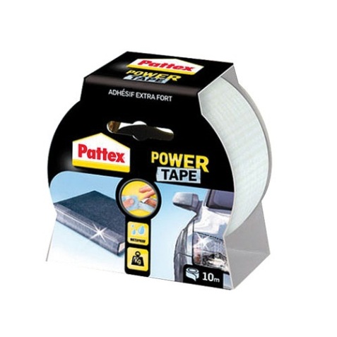 PATTEX Adhésif Réparation Power Tape Invisible Etui 10m - 50mm