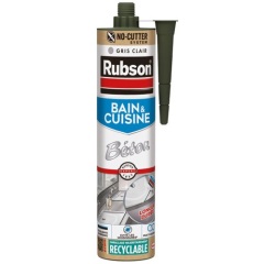 Mastic silicone 280 ml Béton / Gris Clair - Bain & Cuisine