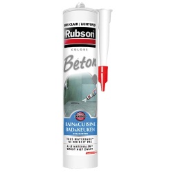 Mastic silicone - sanitaire - 280 mL - béton
