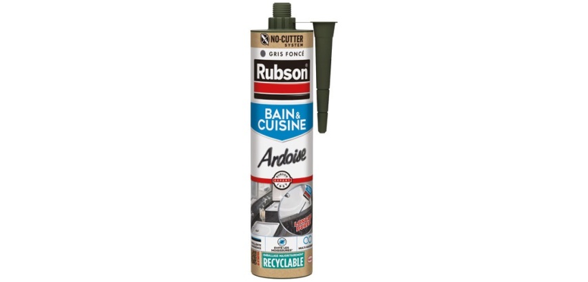 Mastic silicone 280 ml Ardoise / Gris Foncé - Bain & Cuisine