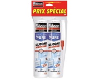 Mastic silicone - sanitaire - anti-moisissures - 280 mL - Lot de 2