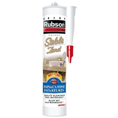 Mastic silicone - sanitaire - 280 mL - sable