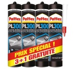 Colle fixation PL100 - Lot de 3+1 gratuite