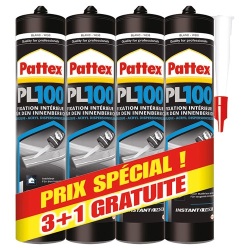 Colle fixation PL100 - Lot de 3+1 gratuite