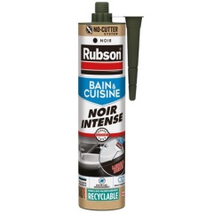 Mastic silicone 280 ml Noir Intense - Bain & Cuisine