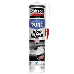 Mastic silicone - sanitaire - 280 mL - noir intense