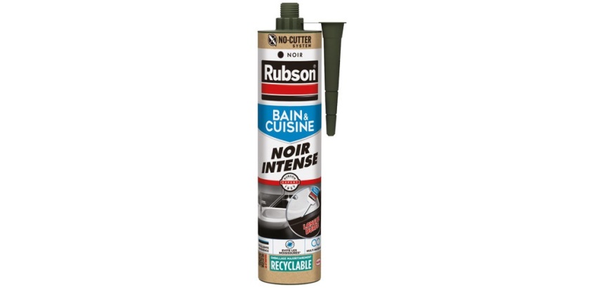 Mastic silicone 280 ml Noir Intense - Bain & Cuisine
