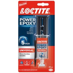 Colle Power Epoxy universelle Loctite - Tube de 25 ml