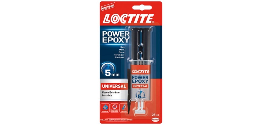LOCTITE Colle Epoxy Rapide 5 min Invisible Seringue 25ml