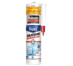 Mastic silicone 280 ml + 10% gratuit Blanc - Bain & Cuisine
