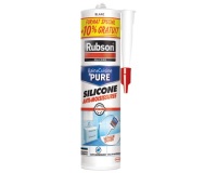 Mastic silicone 280 ml + 10% gratuit Blanc - Bain & Cuisine