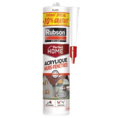 Mastic murs et fenêtres blanc cartouche 280+10%gratuit