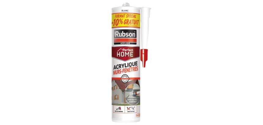 Mastic murs et fenêtres blanc cartouche 280+10%gratuit