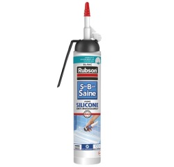 Mastic silicone - sanitaire - 200 mL - blanc