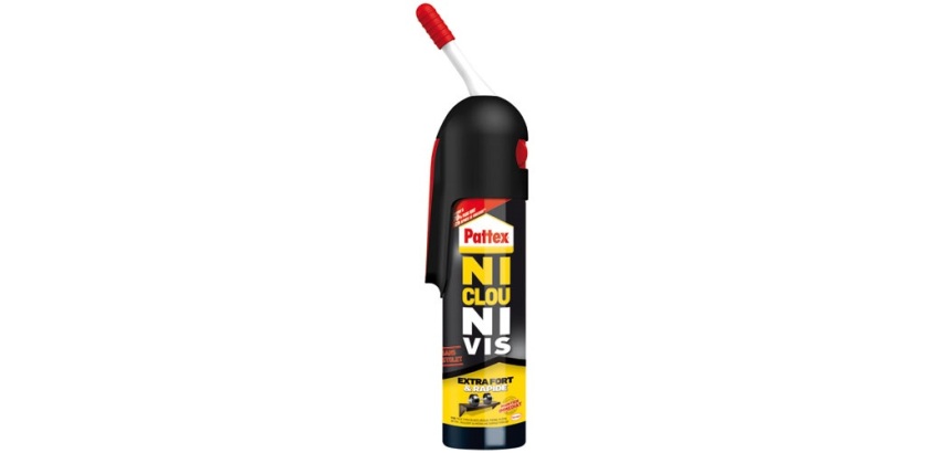 Colle de fixation multi-matériaux Ni clou Ni vis Pattex - Cartouche de 100 ml